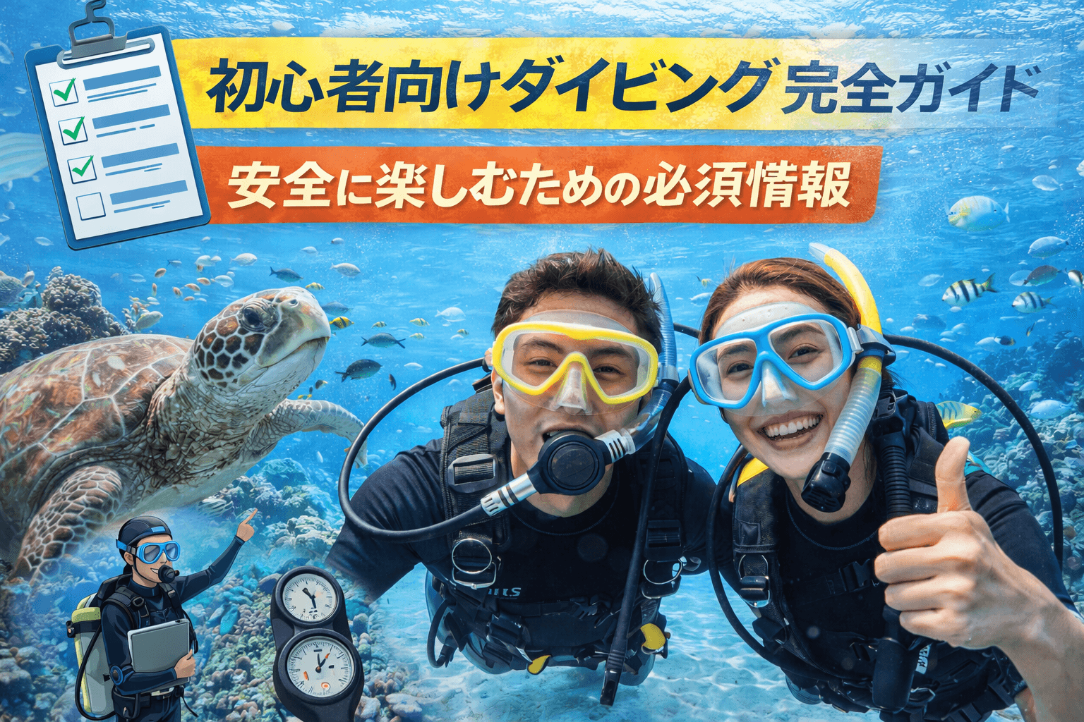 初心者向けダイビング完全ガイド:安全に楽しむための必須情報